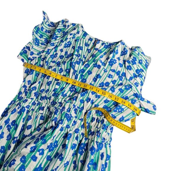 Anthropologie The Somerset Maxi Dress, Short Sleeve, Smocked, Tiered, Floral, L - Picture 7 of 7